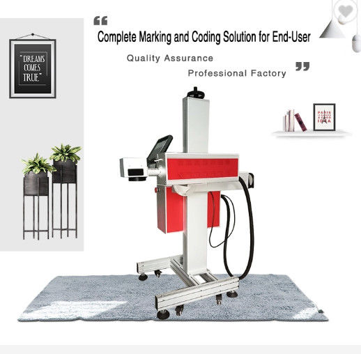 Automatische Fliegen-Laser-Markierungs-Maschine 30w 1060mm, Laser-Stich auf Papier