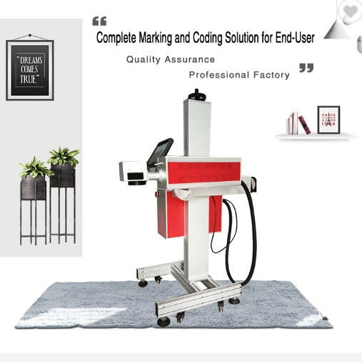 Automatische Fliegen-Laser-Markierungs-Maschine 30w 1060mm, Laser-Stich auf Papier