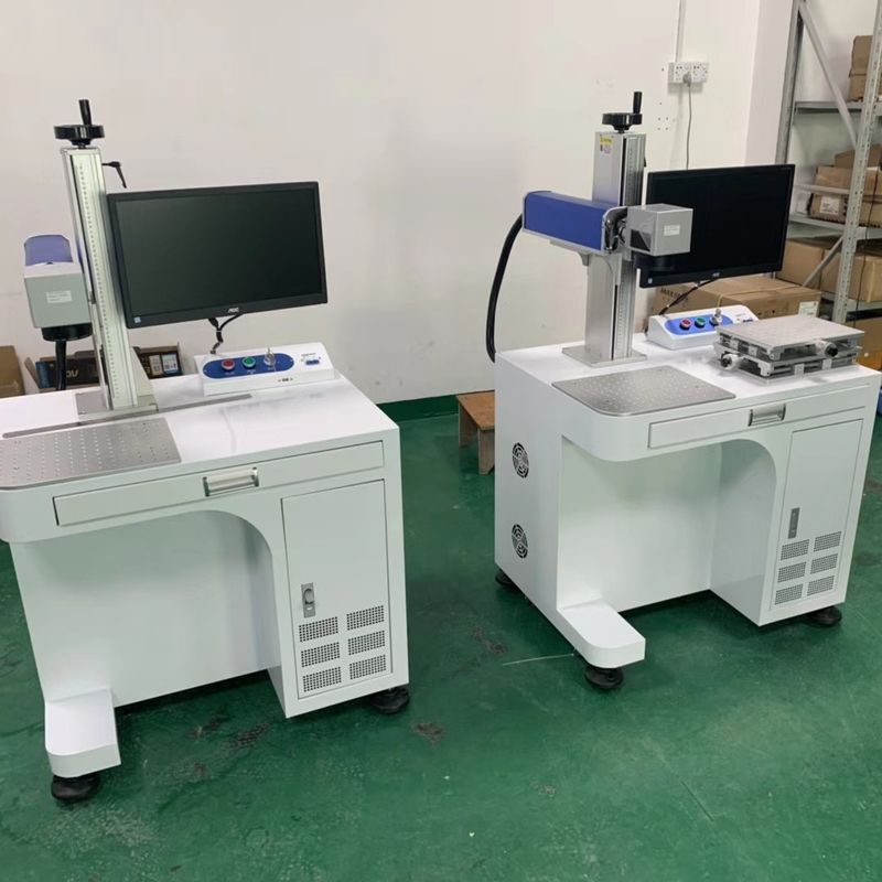 Markierungsmaschinen Lasers des Metall30w 60khz, Laser-Markierungs-Maschine für Plastik