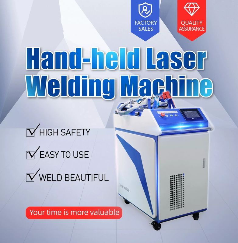 500W 1080NM Handlaser-Schweißgerät CW-Wasserkühlung